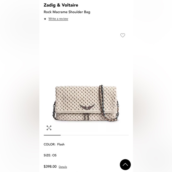 Zadig & Voltaire Rock Macrame Shoulder Bag - Picture 7 of 17